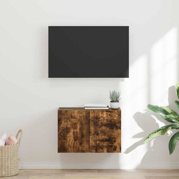 vidaXL TV sieninė spintelė Rūkyta ąžuolas 59,5 x 31 x 40 cm