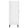 vidaXL Šoninė spintelė, balta, 69,5x34x90cm, apdirbta mediena, blizgi