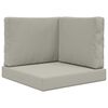 vidaXL Lauko sofa pagalvėlė Poliesteris Pilka 60 x 60 x 8 cm