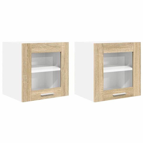 vidaXL Pakabinama spintelė 2 pcs Sonoma ąžuolas 40 x 31 x 40 cm