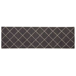 vidaXL Virtuvės kilimas Antracito languotas 150 x 45 cm