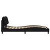 vidaXL Lovos rėmas su LED be čiužinio, Hvar, juodos spalvos, 100x200 cm