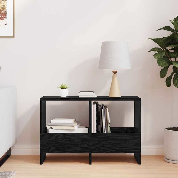 vidaXL Žurnalų stovas Juodas ąžuolas 68,5 x 30 x 45 cm