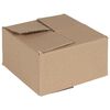 vidaXL Sulankstoma dėžė 50 vnt. Natūrali 15 x 15 x 8 cm Kartonas