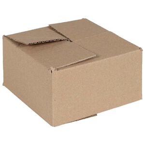 vidaXL Sulankstoma dėžė 50 vnt. Natūrali 15 x 15 x 8 cm Kartonas