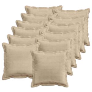 vidaXL Pagalvėlės užvalkalas 12 vnt. HOUTEN Taupe 40 x 40 cm mančester