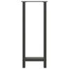 vidaXL Baro stalo kojos, antracito spalvos, 2 vnt., 50x(100-101) cm, plienas