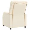 vidaXL Masažinis krėslas, kreminės spalvos, dirbtinė oda