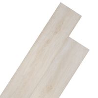 vidaXL Grindų plokštės, ąžuolo klasikinės baltos, PVC, 5,21m², 2mm