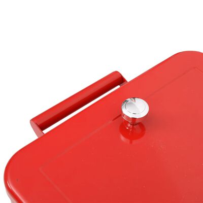 vidaXL Šaldytuvas-vežimėlis, raudonos spalvos, 92x43x89cm