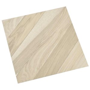 vidaXL Savesiūnančių Grindų Plok&scaron;tės Bežinis Dryžuotas 30,5 x 30,5 cm
