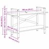 vidaXL Knygų lentyna Senovinis medis 100 x 33,5 x 64 cm