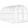 vidaXL Vi&scaron;tų būdas Sidabrinė 400 x 200 x 200 cm Galvanizuotas plienas