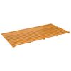 vidaXL Badematte Ruda 100 x 53 x 2,5 cm Kietos akacijos mediena