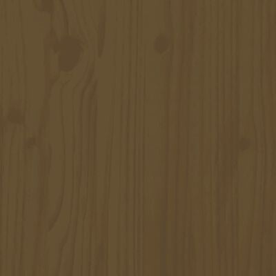 vidaXL Lovos galvūgalis, medaus rudas, 93,5x3x81cm, pušies masyvas