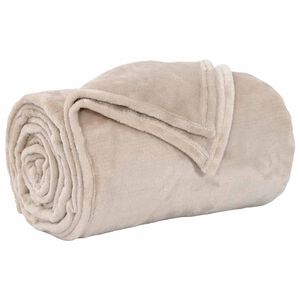 vidaXL Antklodė Smėlio 130 x 150 cm 0.5 kg Flysas