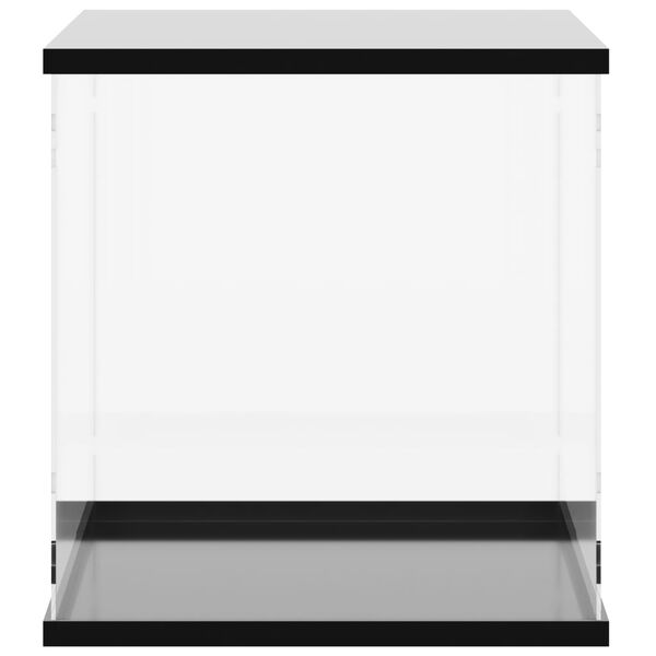 vidaXL Vitrina, permatoma, 56x36x37 cm, akrilas