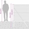 vidaXL Tvorelės stulpas Sidabro 25 x 1,4 m (25 mm tinklas) Plienas
