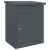 vidaXL Siuntų dėžutė su saugykla Antracitas 47.5 x 38 x 59 cm Plienas