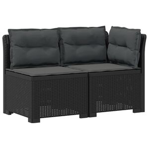 vidaXL 2-Vietis Sodo Sofas su Pagalvėlėmis, Atrodo kaip Ratano