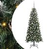 vidaXL Dirbtinė Kalėdų eglutė Žalia 150 cm PVC, plastikas ir plienas