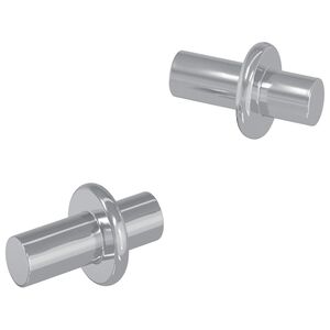 vidaXL Policis 2 vnt. Sidabro 8,6 x 8,6 x 14,6 mm Plienas