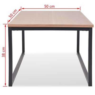 vidaXL Kavos staliukų komplektas, 3 dalys, uosio mediena