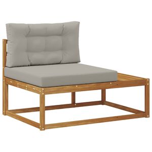 vidaXL Lauko galinė sofa su pagalve Natūrali 115 x 83 x 73 cm