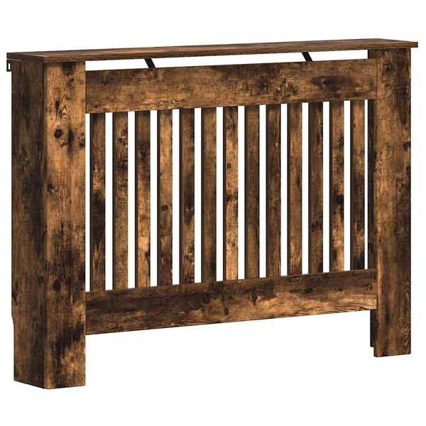 vidaXL Radiatoriaus dangtis Rūkyta ąžuolas 112 x 19 x 81,5 cm