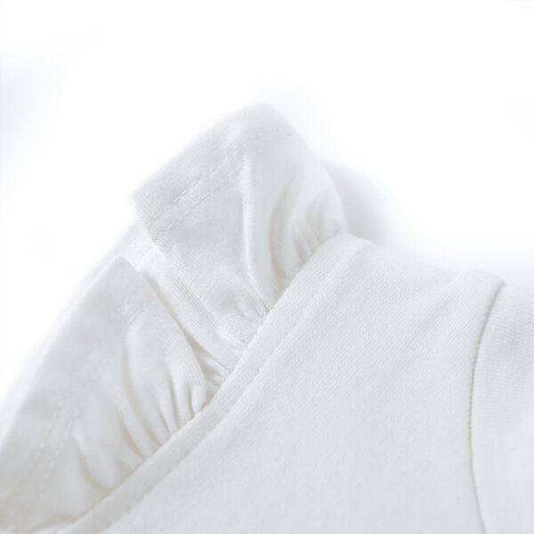 Vaiki&scaron;ki mar&scaron;kinėliai su rankovėmis su raukiniais, ekru, 128 dydžio