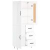 vidaXL Komoda, baltos spalvos, 69,5x34x180cm, apdirbta mediena
