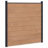 vidaXL Tvoros rinkinys 180 x 186 cm WPC ir aliuminis Ruda