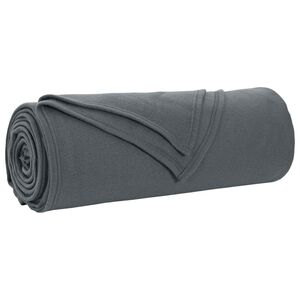 vidaXL Antklodė Tamsiai pilka 210 x 140 cm 0.41 kg Flysas