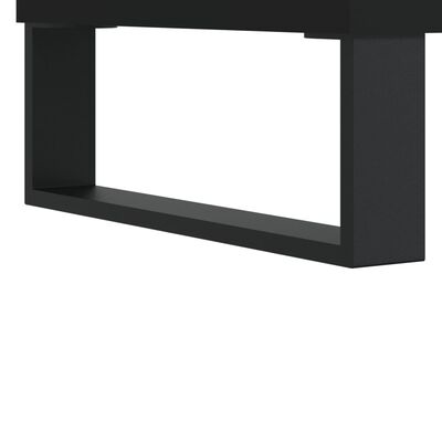 vidaXL Naktinės spintelės, 2vnt., juodos, 40x30x50cm, apdirbta mediena