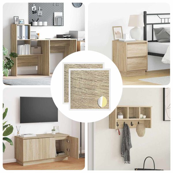 vidaXL Savistovaus Dangčio Varžtas 2 pcs Sonoma ąžuolas &Oslash; 20 x 0,5 mm