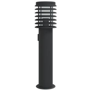 vidaXL Lauko &scaron;viestuvas su i&scaron;vedimu, juodas, 60cm, plienas