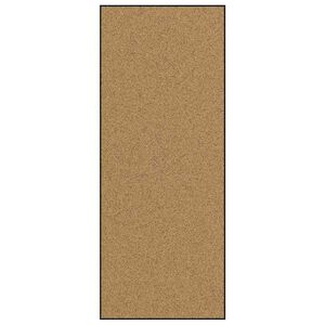 vidaXL Durų kilimėlis Kremas ir juoda 120 x 300 cm Poliamidas ir PVC