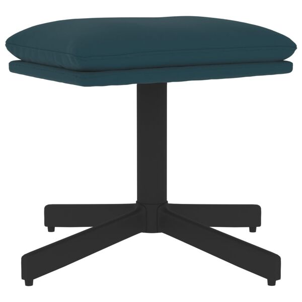 vidaXL Pakoja, mėlynos spalvos, 60x60x36cm, aksomas