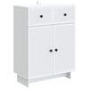 vidaXL Kabalas Balta 66 x 34,5 x 90 cm Apdirbta mediena