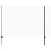 vidaXL Hexagonal Fence with Post 50 x 1,5 m PVC dengtas plienas Pilka