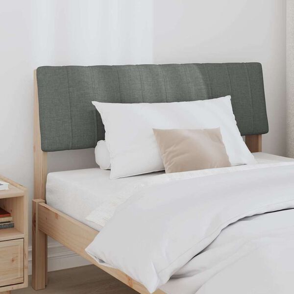 vidaXL Apmu&scaron;ta lovos galvūgalis Tamsiai pilka 100 cm