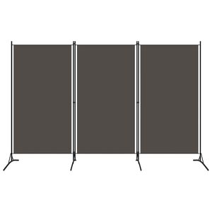 vidaXL Kambario pertvara, 3 dalių, antracito spalvos, 260x180cm
