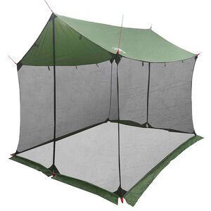 vidaXL Stovyklinė plėvelė su tinkleliu 270 x 210 x 210 cm Žalia