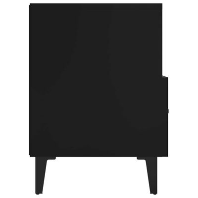vidaXL Televizoriaus spintelė, juodos spalvos, 80x36x50cm, mediena