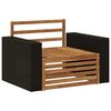 vidaXL Lauko Vidurinis Sofa Natūrali