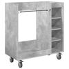 vidaXL Golfo spinta su ratu Paprastas Betono pilka 90 x 45 x 98 cm