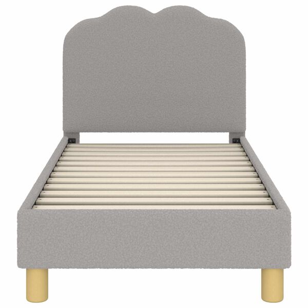 vidaXL Vaiki&scaron;ka Lovo Rėmas su Galvūgaliu &Scaron;viesiai pilka 70 x 140 cm