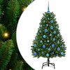 vidaXL Dirbtinė Kalėdų eglutė 150 cm 150 LED &Scaron;ilta balta Žalia