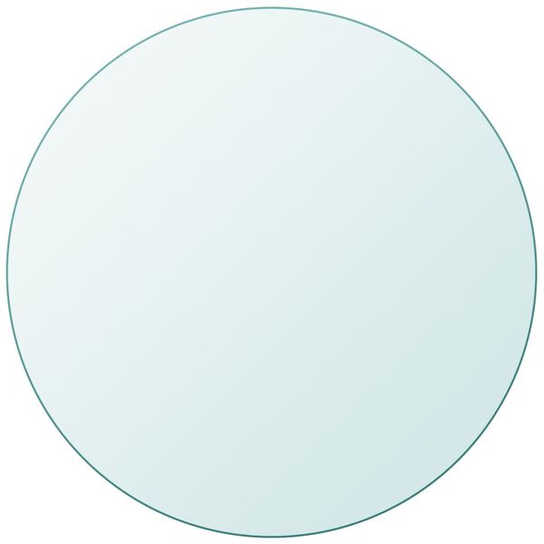 vidaXL Stalvir&scaron;is, grūdintas stiklas, apvalus, 600 mm