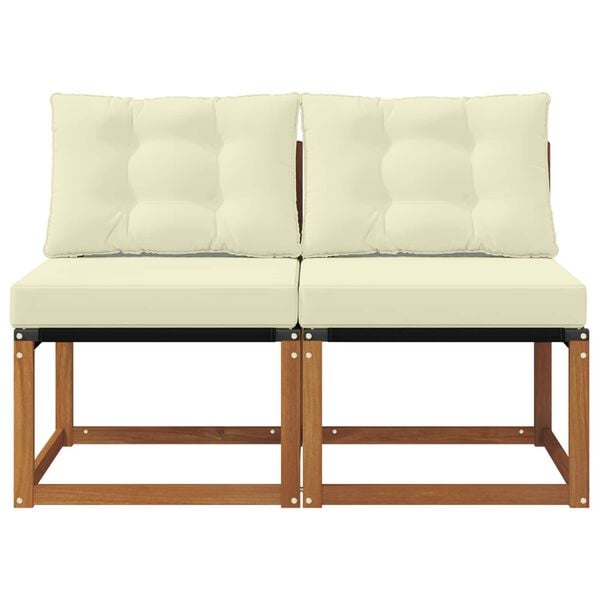 vidaXL 2 Vienetas Lauko vidurinė sofa